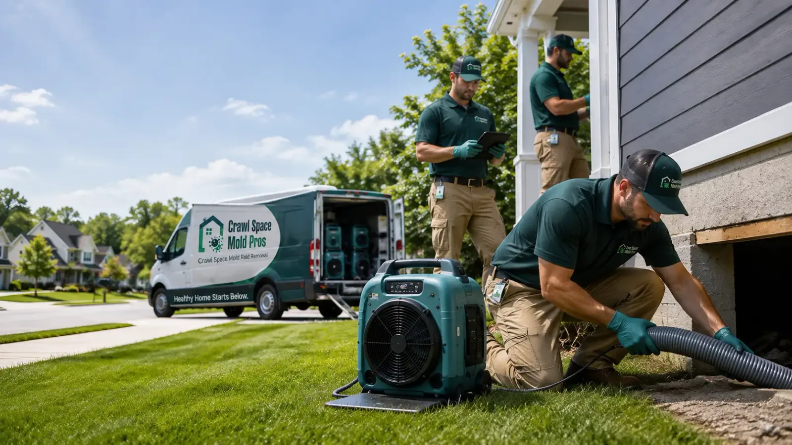 Crawl Space Mold Removal in Calverton, NY